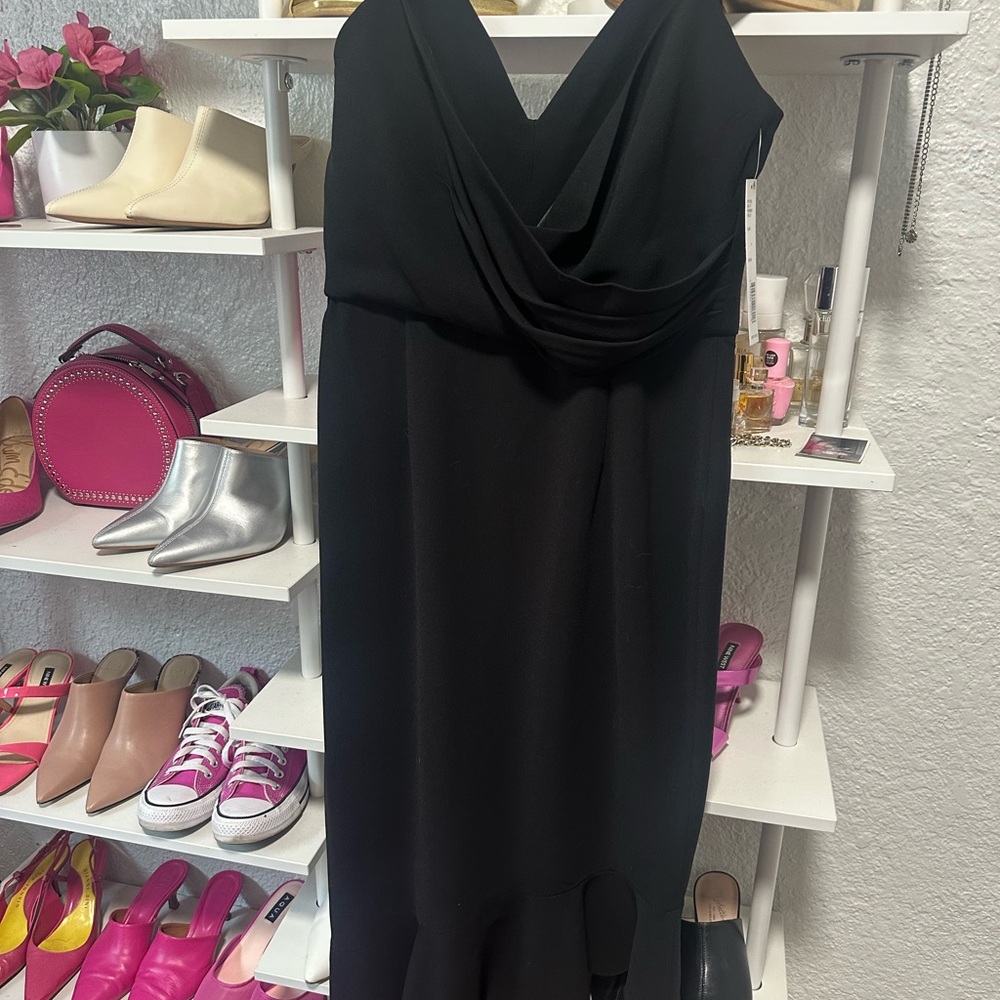 Beautiful black hi lo cocktail dress